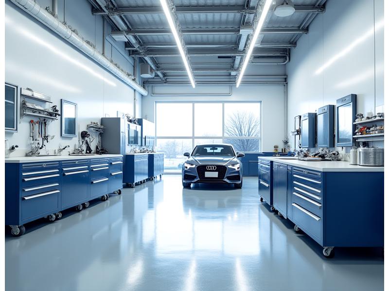 미루 세차의 깨끗하고 현대적인 디테일링 작업장 내부 모습